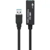 GOOBAY καλώδιο προέκτασης USB 3.0 95727, active, 5Gbps, 5m, μαύρο
