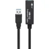 GOOBAY καλώδιο προέκτασης USB 3.0 95727, active, 5Gbps, 5m, μαύρο