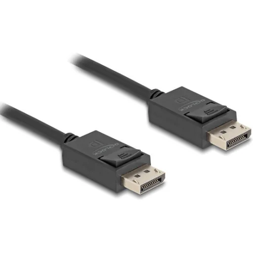 DELOCK καλώδιο DisplayPort 2.1 80493 8K/60Hz 4K/120Hz 40 Gbps, 2m, μαύρο