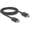 DELOCK καλώδιο DisplayPort 2.1 80493 8K/60Hz 4K/120Hz 40 Gbps, 2m, μαύρο