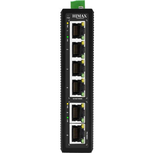 HIMAX industrial PoE switch PS1402G-I, 4x GE PoE & 2x GE θύρες, έως 1000Mbps
