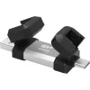SILICON POWER USB Flash Drive C51, USB/USB-C, 128GB, 120MBps, ασημί