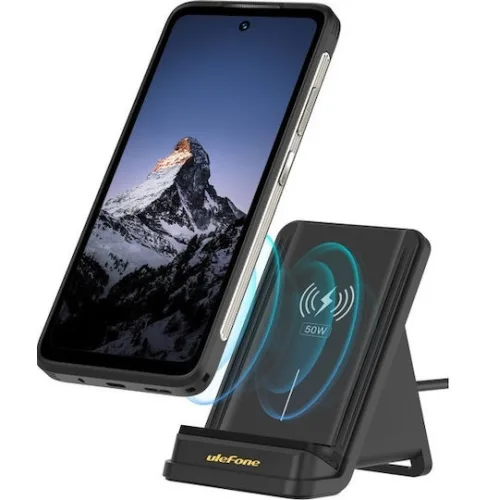 ULEFONE ασύρματος φορτιστής & βάση smartphone WCS01, 50W, μαύρος