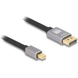DELOCK καλώδιο mini DisplayPort σε DisplayPort 81092, 8K/60Hz, 32.4 Gbps, 2m, μαύρο