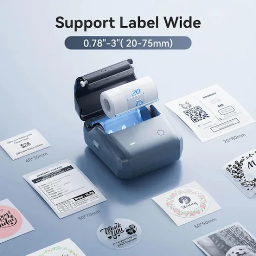 NIIMBOT smart θερμικός εκτυπωτής ετικετών B31, 203dpi, Bluetooth, μπλε