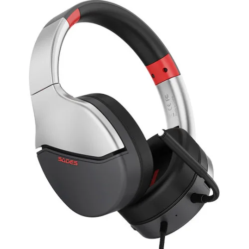 SADES gaming headset SPOWER, 3.5mm σύνδεση, 40mm, multi-platform, ασημί