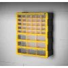 DELI ταμπακιέρα DL432039, 39 θέσεων, 38x16x47.5cm, πλαστική, κίτρινη/μαύρη