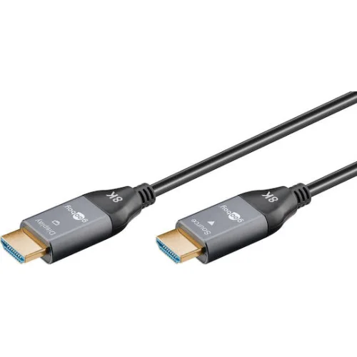 GOOBAY καλώδιο HDMI 2.1 76277 με Ethernet, AOC, 8K/60Hz, 48 Gbps, 40m, μαύρο