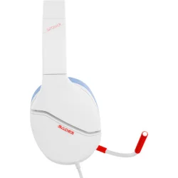 SADES gaming headset SPOWER, 3.5mm σύνδεση, 40mm, multi-platform, λευκό
