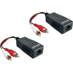 FOLKSAFE audio extender FS-2001AA μέσω καλωδίου RJ45, RCA σε RCA, έως 1000m