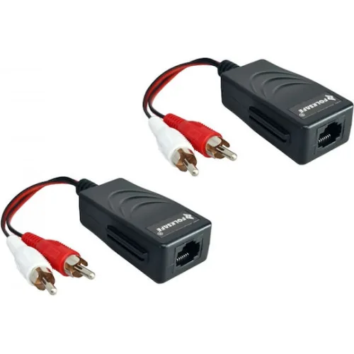 FOLKSAFE audio extender FS-2001AA μέσω καλωδίου RJ45, RCA σε RCA, έως 1000m