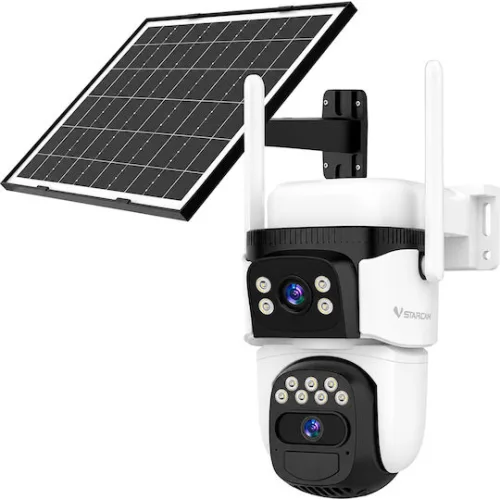 VSTARCAM smart ηλιακή κάμερα BG621DR, dual lens, 3MP, 4G, SD, PTZ, IP66