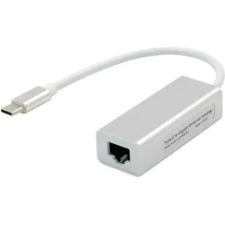 Αντάπτορας δικτύου ST735, USB-C, 1000Mbps Ethernet, ασημί