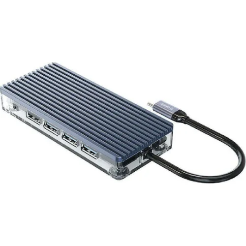 Orico WB-11P USB-C Docking Station με HDMI 4K PD Ethernet Γκρι