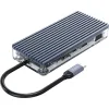 Orico WB-11P USB-C Docking Station με HDMI 4K PD Ethernet Γκρι