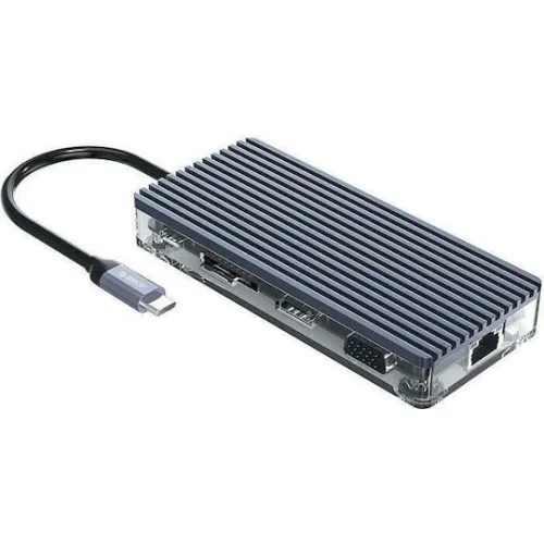 Orico WB-11P USB-C Docking Station με HDMI 4K PD Ethernet Γκρι