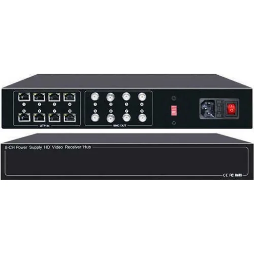 FOLKSAFE video and power receiver hub FS-HD4608VPS12, 8 channel