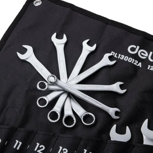DELI σετ γερμανοπολύγωνα κλειδιά DL130012A, 6-24mm, 12τμχ