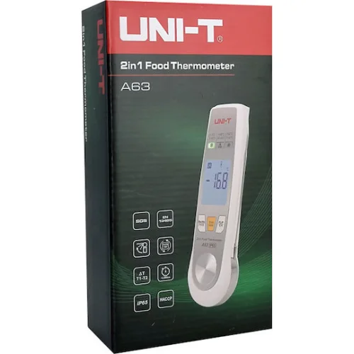 UNI-T ψηφιακό θερμόμετρο τροφίμων A63, -40~250 °C, IP65