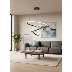 POWERTECH LED φωτιστικό οροφής HLL-0105, 44W, 4000K, 60x60cm, μαύρο