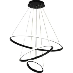 POWERTECH LED φωτιστικό οροφής HLL-0105, 44W, 4000K, 60x60cm, μαύρο