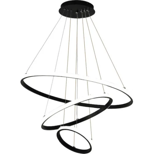 POWERTECH LED φωτιστικό οροφής HLL-0105, 44W, 4000K, 60x60cm, μαύρο