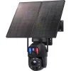 SECTEC smart ηλιακή κάμερα ST-598-6M-4G-20W-EU, 3MP dual lens, 20x zoom, 4G, SD, PTZ