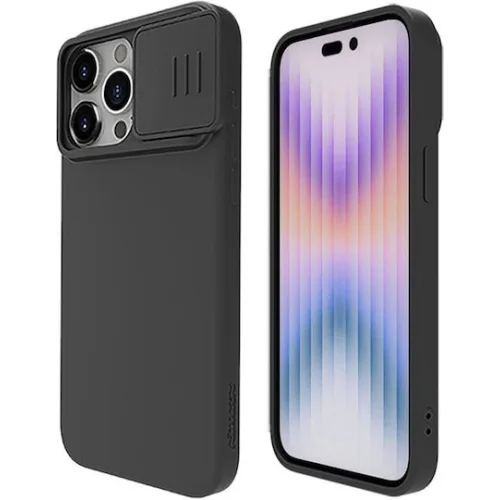 NILLKIN θήκη CamShield Silky Magnetic Silicone, iPhone 15 Pro Max, μαύρη