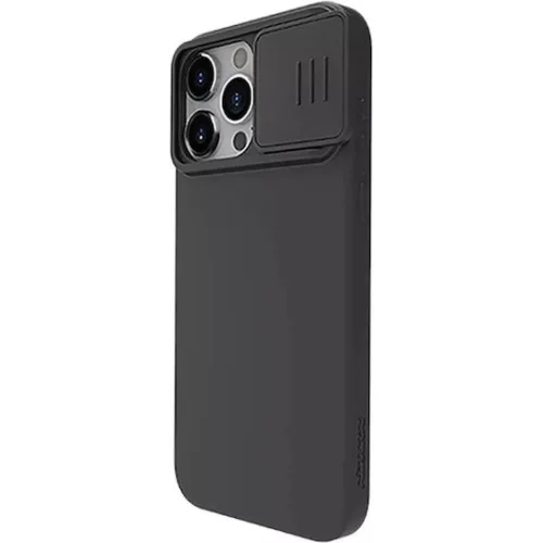 NILLKIN θήκη CamShield Silky Magnetic Silicone, iPhone 15 Pro Max, μαύρη