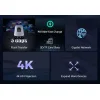 USAMS docking station US-SJ643, 8 θυρών, USB-C, 4K, 100W PD, LAN, γκρι