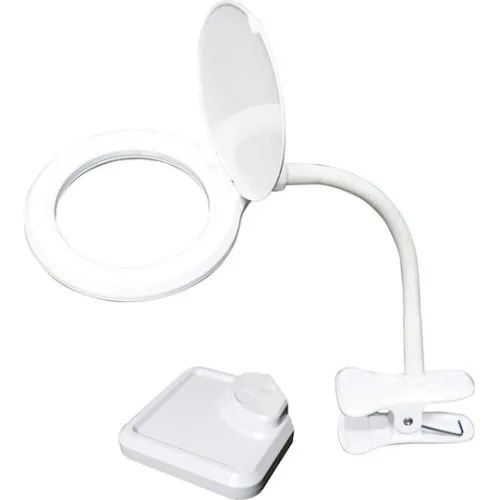 PROSKIT μεγεθυντικός φακός MA-1010U, κλιπ & βάση, LED, 3D 1.75x, λευκός