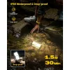 GLOCUSENT LED φανάρι GLCSNTCL001G, επαναφορτιζόμενο, έως 1200lm, IP68, πράσινο