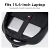 Golden Wolf Τσάντα Πλάτης για Laptop 15.6" σε Μαύρο χρώμα GB00707-BK