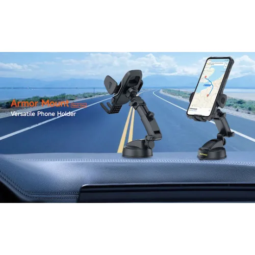 Ulefone Βάση Κινητού Αυτοκινήτου με Ρυθμιζόμενα Άγκιστρα ΜαύρηΚωδικός: UAN15