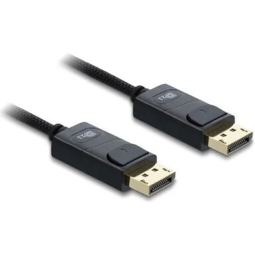 DeLock Cable DisplayPort male - DisplayPort male 2m Μαύρο (81672)