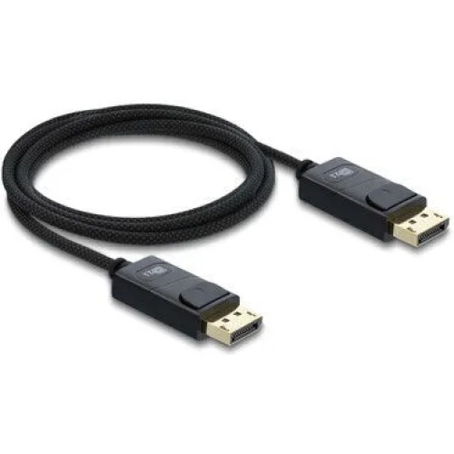 DeLock Cable DisplayPort male - DisplayPort male 2m Μαύρο (81672)