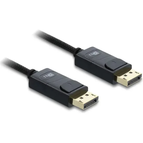 DeLock Cable DisplayPort male - DisplayPort male 2m Μαύρο (81672)