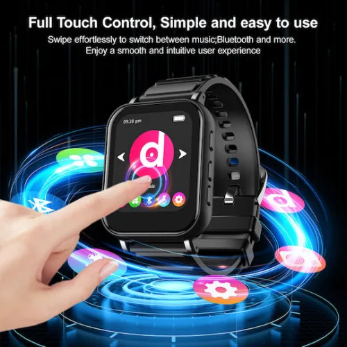 RUIZU MP3 player M8, 1.54", 32GB, Bluetooth, ελληνικό μενού, μαύρο M8-32GB