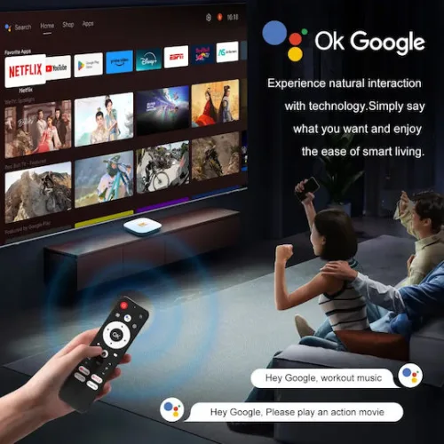 H96 Max TV Box M2 Plus 8K UHD με WiFi USB 2.0 4GB RAM και 32GB Αποθηκευτικό Χώρο με Λειτουργικό Android 14.0 και Google Assistant