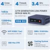 Beelink S12 Mini PC (N-Series N95/12GB DDR4/480GB SSD/W11 Pro)