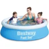Bestway Παιδική Στρογγυλή Πισίνα PVC 940lt Φουσκωτή 183x51εκ. Γαλάζια