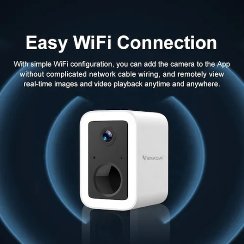 Vstarcam CB554 IP Κάμερα Παρακολούθησης Wi-Fi Full HD+ 3MP Αδιάβροχη Μπαταρίας με Αμφίδρομη Επικοινωνία