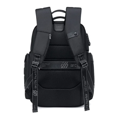 Arctic Hunter B00682 Τσάντα Πλάτης για Laptop 15.6" με Θύρα USB σε Μαύρο χρώμα