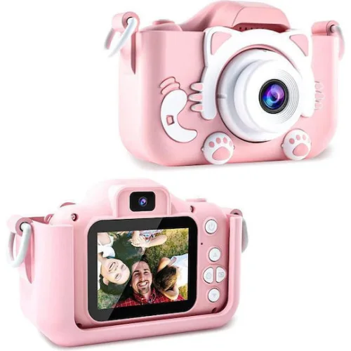 Wowkids Compact Φωτογραφική Μηχανή 8MP Οπτικού Ζουμ 100x με Οθόνη 2" Ροζ