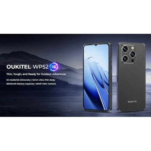 Oukitel WP52 5G Dual SIM (4/256GB) Ανθεκτικό Smartphone Μαύρο