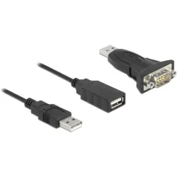 DeLock Καλώδιο USB-A σε RS232 9-pin male 0.8m