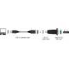 DeLock Καλώδιο USB-A σε RS232 9-pin male 0.8m