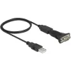 DeLock Καλώδιο USB-A σε RS232 9-pin male 0.8m