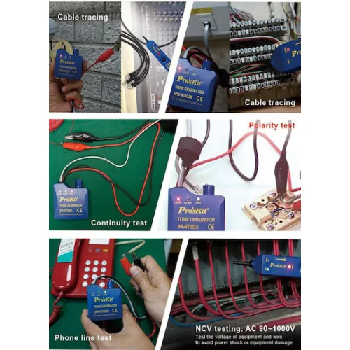 Proskit 3PK-NT023 Tester Καλωδίων Ρεύματος RJ11