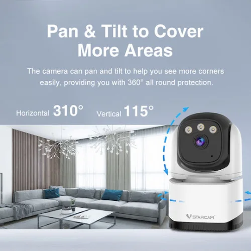 Vstarcam CS995 IP Κάμερα Παρακολούθησης Wi-Fi Full HD+ 3MP με Αμφίδρομη Επικοινωνία και Φακό 4mm